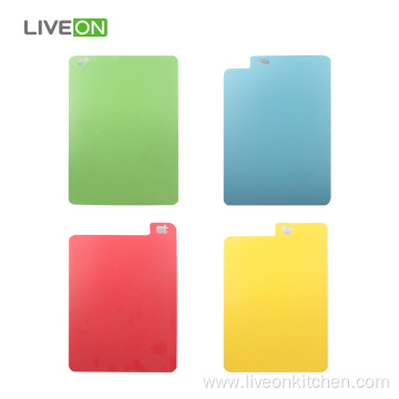 Thin PP Cutting Board Plastic 4Pcs Set